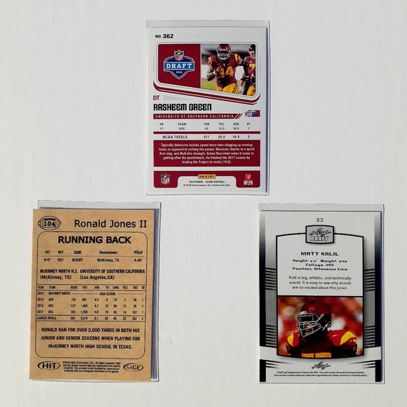 Southern California Trojans 9 Card Lot - CFTBL [9_9_1] - Picture 8 of 8